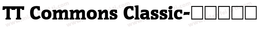TT Commons Classic字体转换